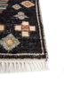 erbe grey and black wool hand knotted Rug - Corner erbe grey and black wool hand knotted Rug - Corner