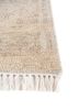 erbe beige and brown wool hand knotted Rug - Corner