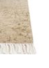 entropy ivory wool hand knotted Rug - Corner