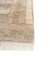 manifest beige and brown wool hand knotted Rug - Corner