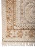 savana ivory wool hand knotted Rug - Corner