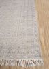 erbe beige and brown wool hand knotted Rug - Corner