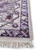 viscaya pink and purple wool and silk hand knotted Rug - Corner