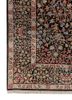 aurora blue wool and silk hand knotted Rug - Corner