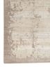 entropy ivory wool and silk hand knotted Rug - Corner