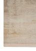 entropy beige and brown wool and silk hand knotted Rug - Corner
