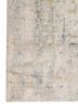entropy ivory wool and silk hand knotted Rug - Corner
