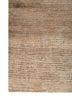 entropy ivory wool and silk hand knotted Rug - Corner