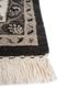 cyanna blue wool and silk hand knotted Rug - Corner