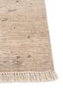 entropy ivory wool and silk hand knotted Rug - Corner entropy ivory wool and silk hand knotted Rug - Corner