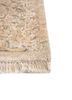 far east ivory wool and silk hand knotted Rug - Corner
