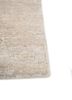 entropy ivory wool and silk hand knotted Rug - Corner