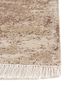 entropy beige and brown wool and silk hand knotted Rug - Corner