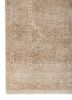 far east ivory wool and silk hand knotted Rug - Corner