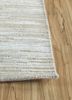 manifest blue wool and silk hand knotted Rug - Corner