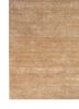 entropy beige and brown wool and silk hand knotted Rug - Corner