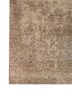 entropy ivory wool and silk hand knotted Rug - Corner