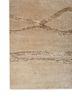 entropy ivory wool and silk hand knotted Rug - Corner