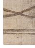 entropy ivory wool and silk hand knotted Rug - Corner