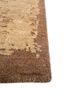 urban pause by kavi beige and brown bamboo silk hand knotted Rug - Corner