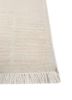 entropy ivory wool and silk hand knotted Rug - Corner
