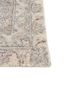 playing with tradition grey and black wool and silk hand knotted Rug - Corner