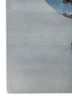 days blue wool and silk hand knotted Rug - Corner days blue wool and silk hand knotted Rug - Corner