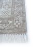 thyme grey and black wool hand knotted Rug - Corner