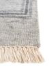 thyme grey and black wool hand knotted Rug - Corner thyme grey and black wool hand knotted Rug - Corner