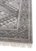 savana grey and black wool and viscose hand knotted Rug - Corner savana grey and black wool and viscose hand knotted Rug - Corner