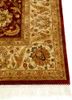 gulmarg red and orange silk hand knotted Rug - Corner