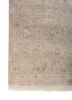 gulmarg grey and black silk hand knotted Rug - Corner