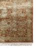 gulmarg red and orange silk hand knotted Rug - Corner
