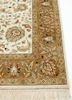 gulmarg ivory silk hand knotted Rug - Corner