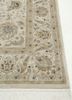 gulmarg ivory silk hand knotted Rug - Corner