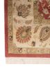 gulmarg red and orange silk hand knotted Rug - Corner