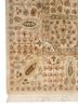 gulmarg ivory silk hand knotted Rug - Corner