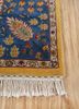 gulmarg gold silk hand knotted Rug - Corner
