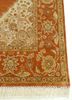 gulmarg red and orange silk hand knotted Rug - Corner gulmarg red and orange silk hand knotted Rug - Corner