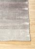 basis blue bamboo silk hand loom Rug - Corner