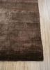basis grey and black bamboo silk hand loom Rug - Corner basis grey and black bamboo silk hand loom Rug - Corner