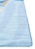 orenda blue wool flat weaves Rug - Corner orenda blue wool flat weaves Rug - Corner