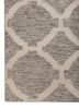indusbar grey and black wool flat weaves Rug - Corner