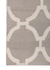 indusbar grey and black wool flat weaves Rug - Corner indusbar grey and black wool flat weaves Rug - Corner