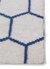 indusbar blue wool flat weaves Rug - Corner
