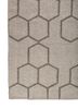 indusbar grey and black wool flat weaves Rug - Corner