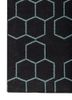 indusbar grey and black wool flat weaves Rug - Corner