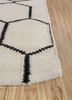 indusbar ivory wool flat weaves Rug - Corner indusbar ivory wool flat weaves Rug - Corner