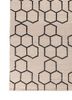 indusbar grey and black wool flat weaves Rug - Corner