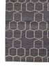 indusbar grey and black wool flat weaves Rug - Corner